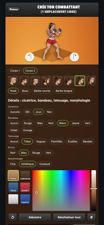 Création du combattant